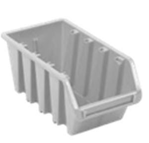 EEZEESTOR Bin 5 – Black, Blue, Clear, Green, Grey, Orange, Red and Yellow - 275L X 140W X 125H
