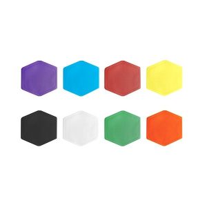 PEDAL BIN STICKER RED, ORANGE, GREEN, PURPLE, BLUE, YELLOW, WHITE AND BLACK