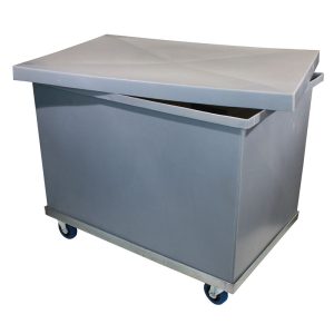 Plastic Bin Trolley 980mm x 665mm x 580mm H  or Bin Trolley + Lid (No Base)925mm x 600mm x 800mm H