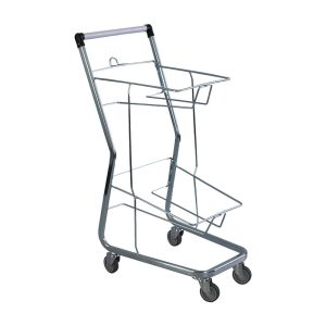 2 Tier Hand Basket Trolley