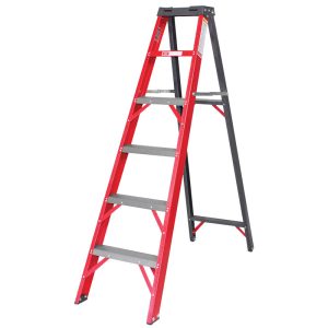 Industrial Duty A-Frame Fully Fibreglass Stepladder from 0.9M to 4.8m