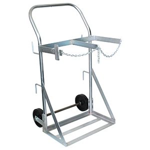 Double LPG / Oxygen Gas Bottle Trolley-1240mm x 660mm