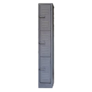 3 Compartment Locker – LOC003 - 1800h x 300w x 450d - Hammerton Grey/Ivory Karoo