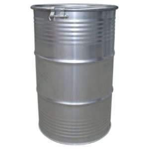 247L Open Top Galvanised Steel Drum – Extra Capacity Heavy Duty Storage Barrel - Incl. lid and Clamp