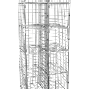 Wire Mesh Locker Double - 10 Door Double (5H/2W) Wire Mesh Locker - 1800H x 600W x 450D