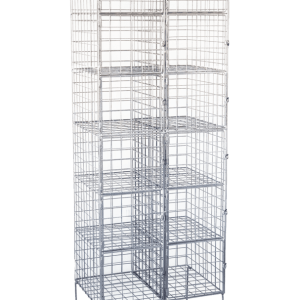 Wire Mesh Locker Double - 12 Door Double (6H/2W) Wire Mesh Locker - 1800H x 600W x 450D