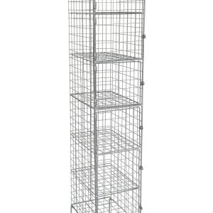 Wire Mesh Locker - 6 Door Wire Mesh Locker - 1800H x 300W x 450D
