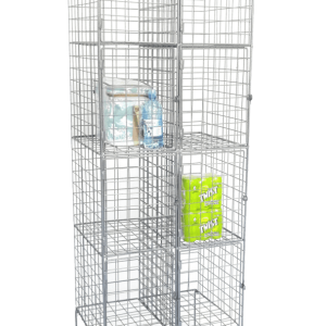 Wire Mesh Locker Double - 6 Door Double (3H/2W) Wire Mesh Locker - 1800H x 600W x 450D