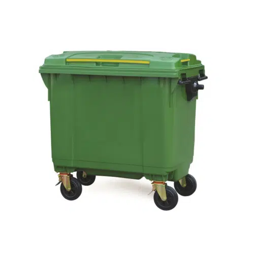 Mobile Wheelie Bin Virgin – Green, Yellow, Blue, Red, Grey and Orange – 660L