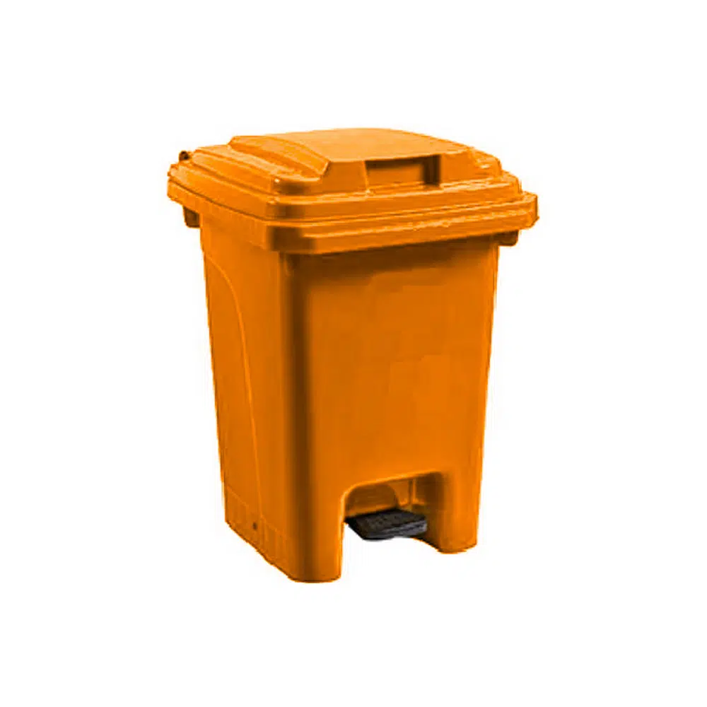 Pedal Bin Orange – 60L